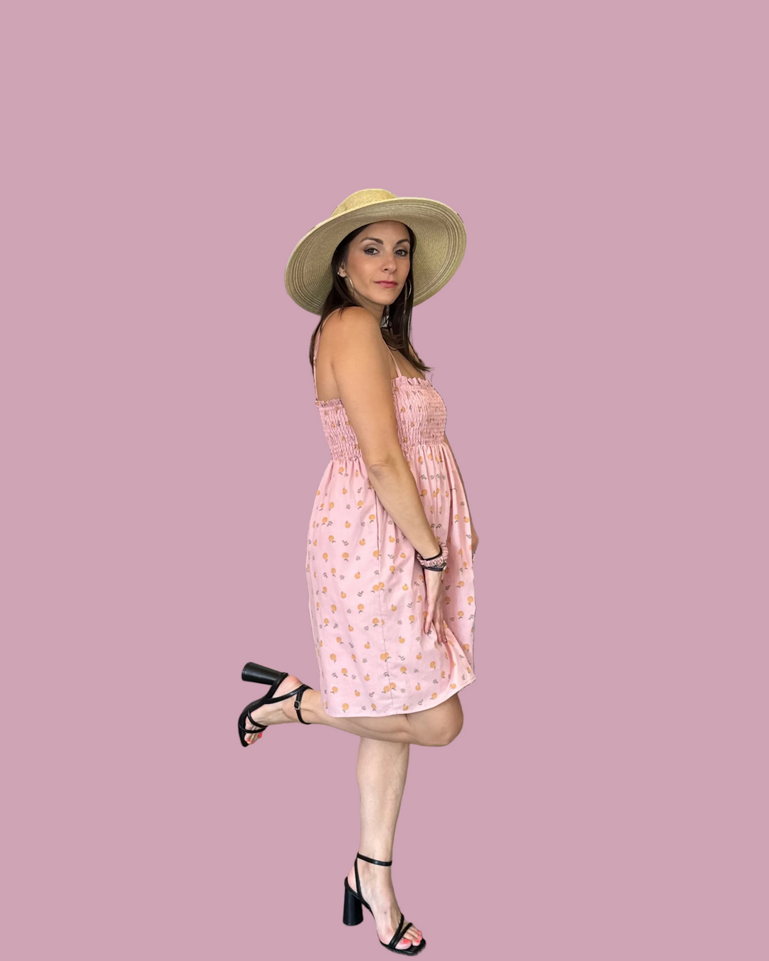 Citrus Picnic Mini Dress