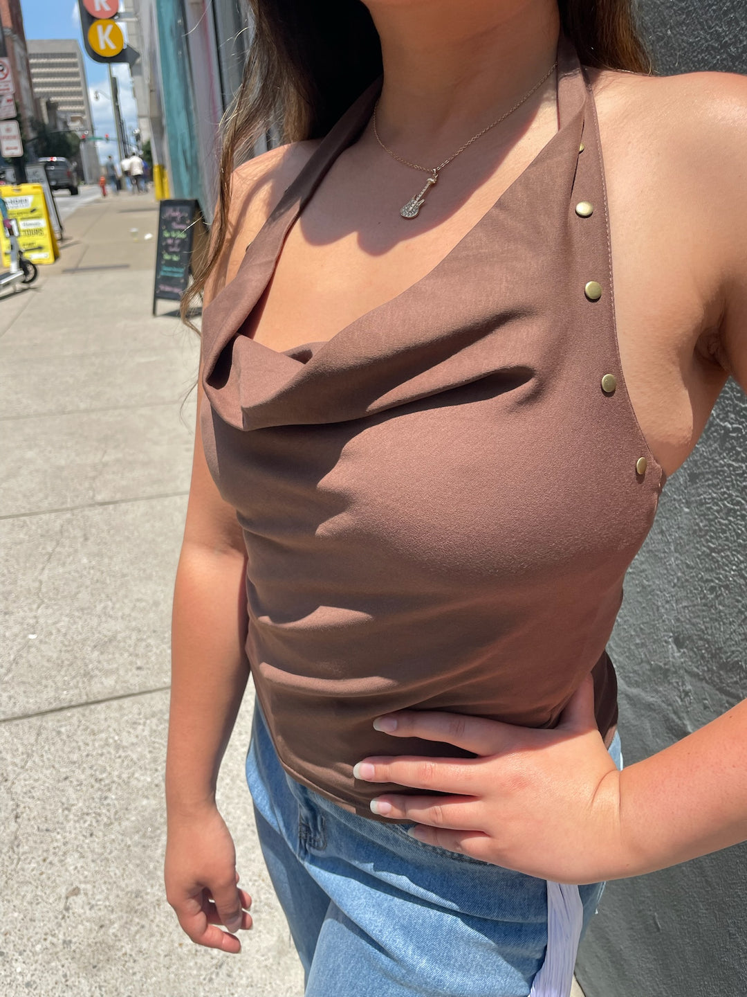 On Edge Halter Top