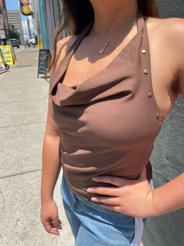 On Edge Halter Top