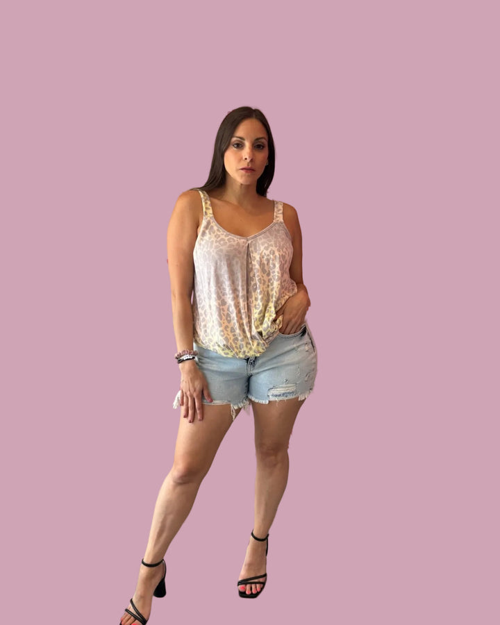 Pastel Leopard Tank