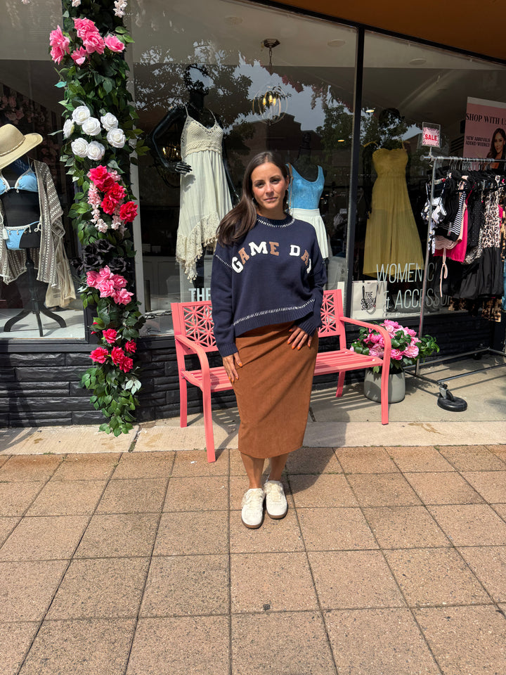 The Sutton Corduroy Skirt