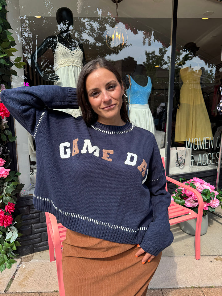 Game Day Crop Sweater