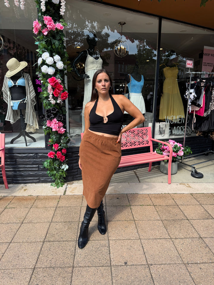 The Sutton Corduroy Skirt