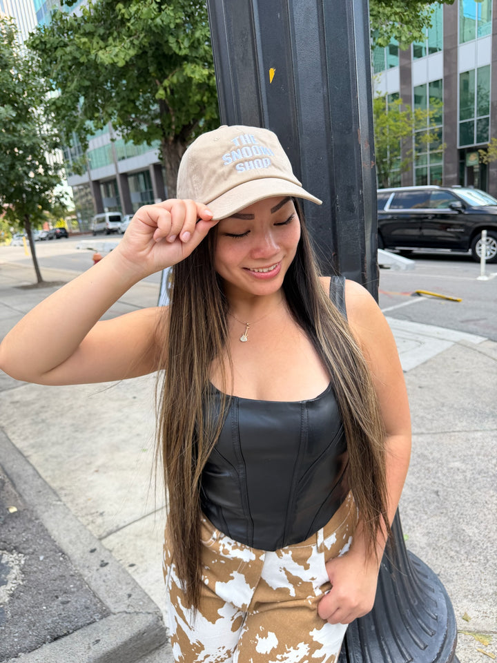 Black Pleather Crop