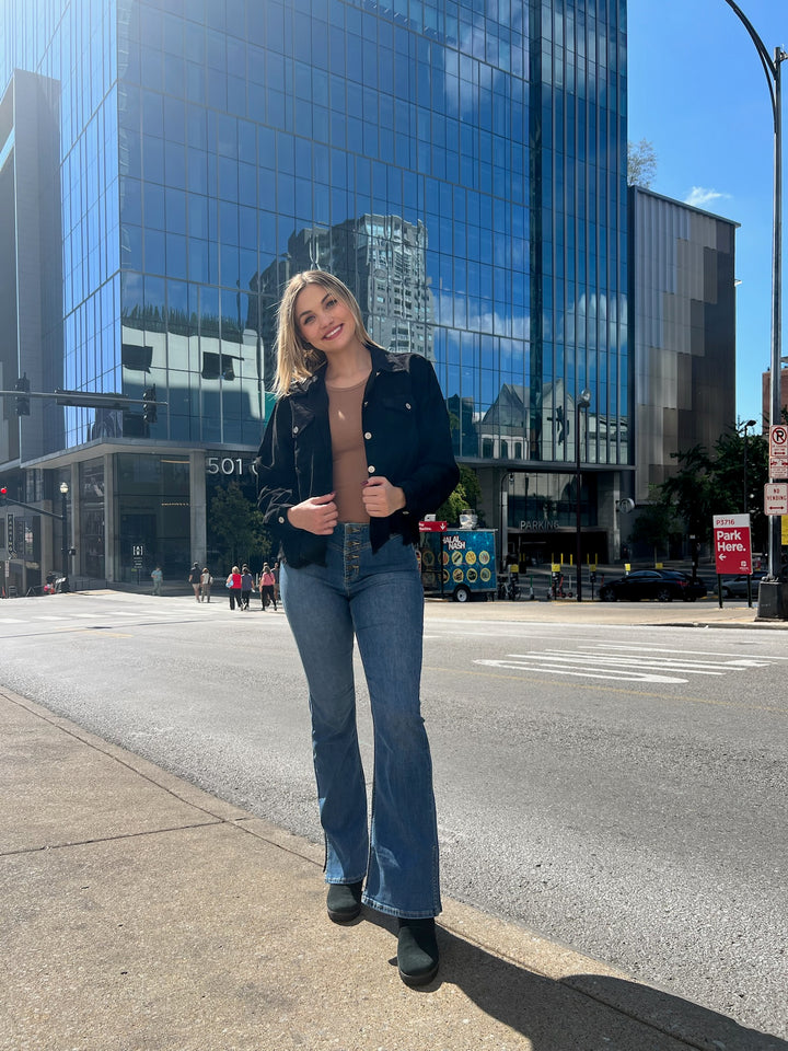 Corduroy Frayed Jacket