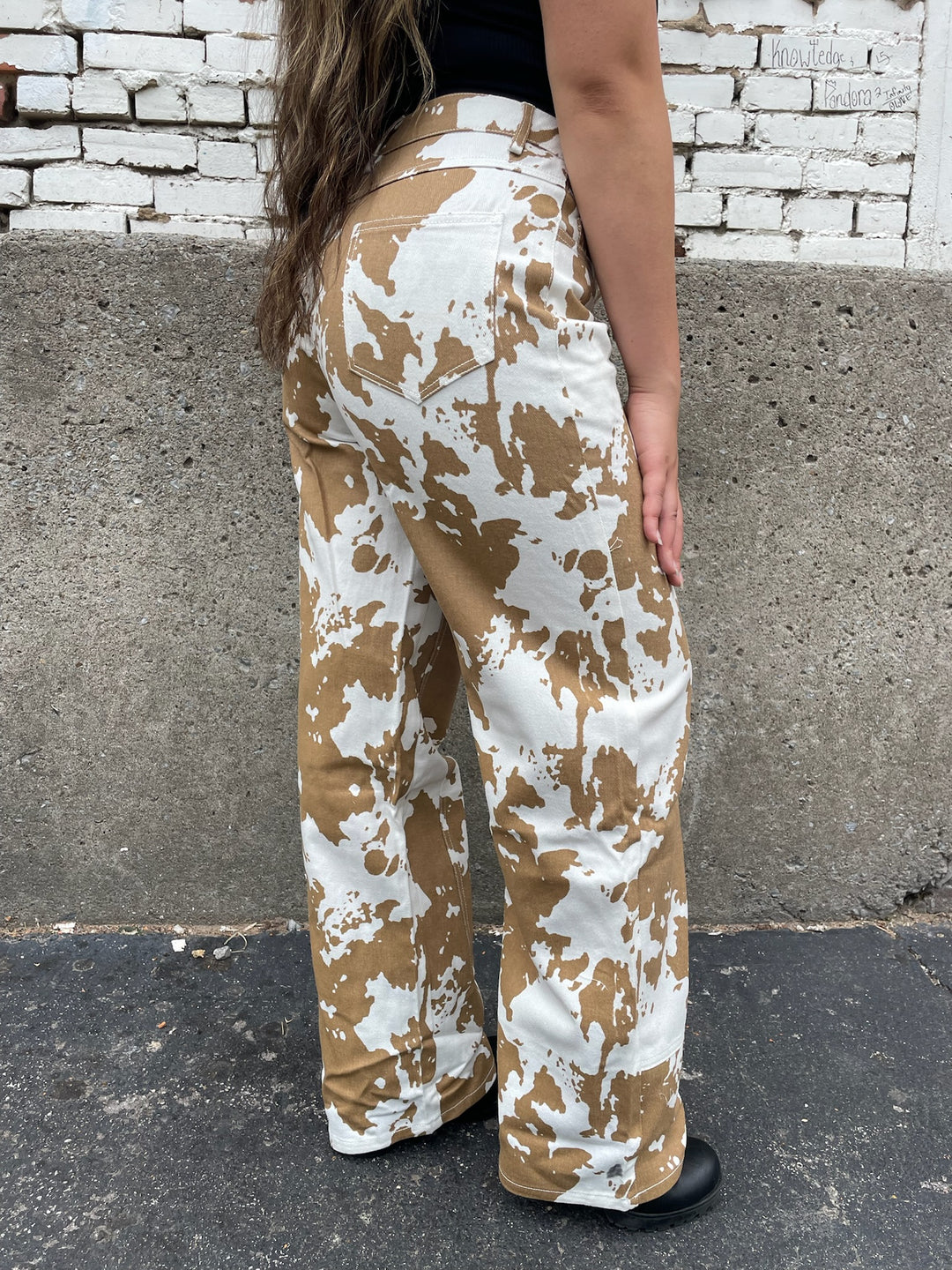 Cow Print Jeans
