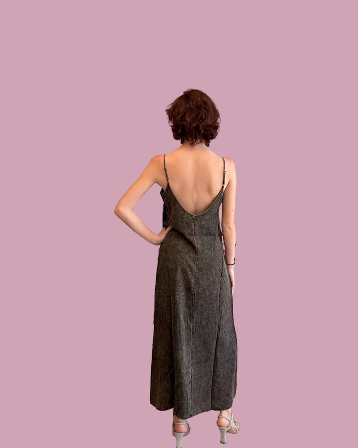Ash Denim Maxi Dress