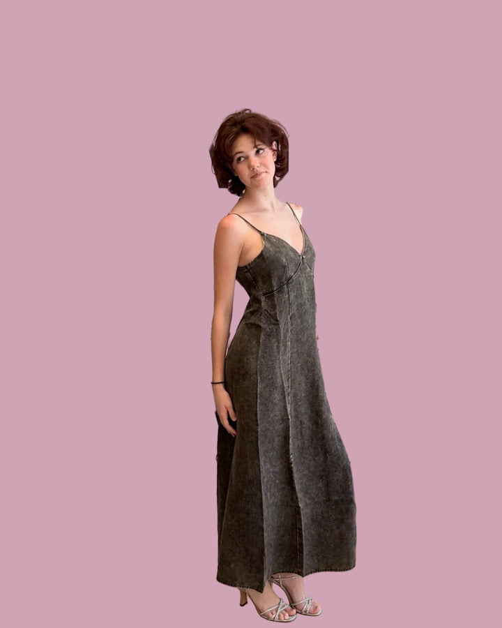 Ash Denim Maxi Dress