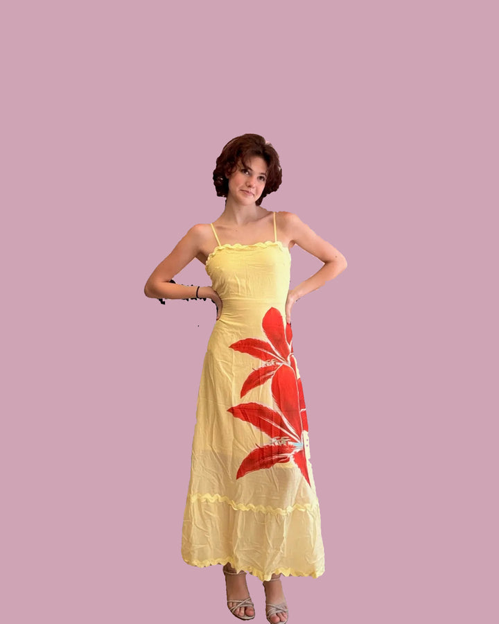 Sunset Hibiscus Dress