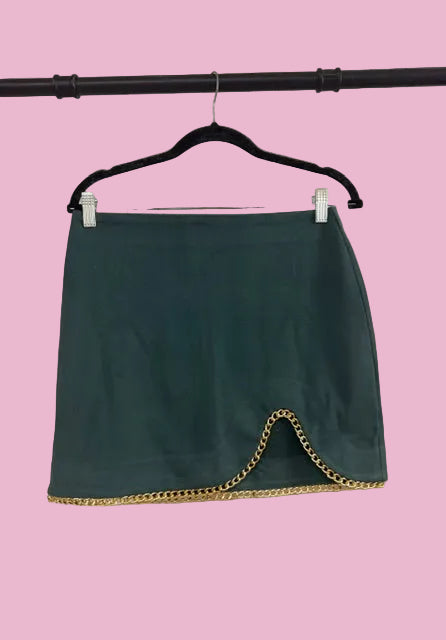 Green Chain Reaction Mini Skirt