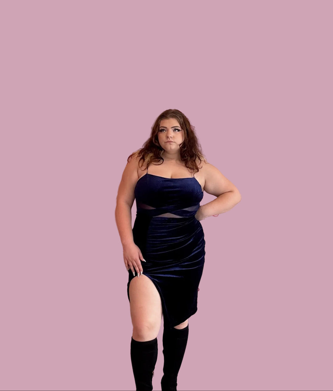 Blue Velvet Cami Dress – The Snooki Shop Blue Velvet Cami Dress – The Snooki Shop