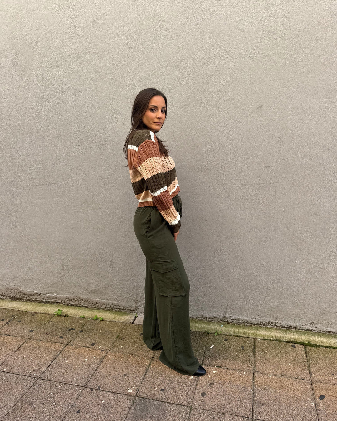 Olive Harvest Lane Crop Cardigan