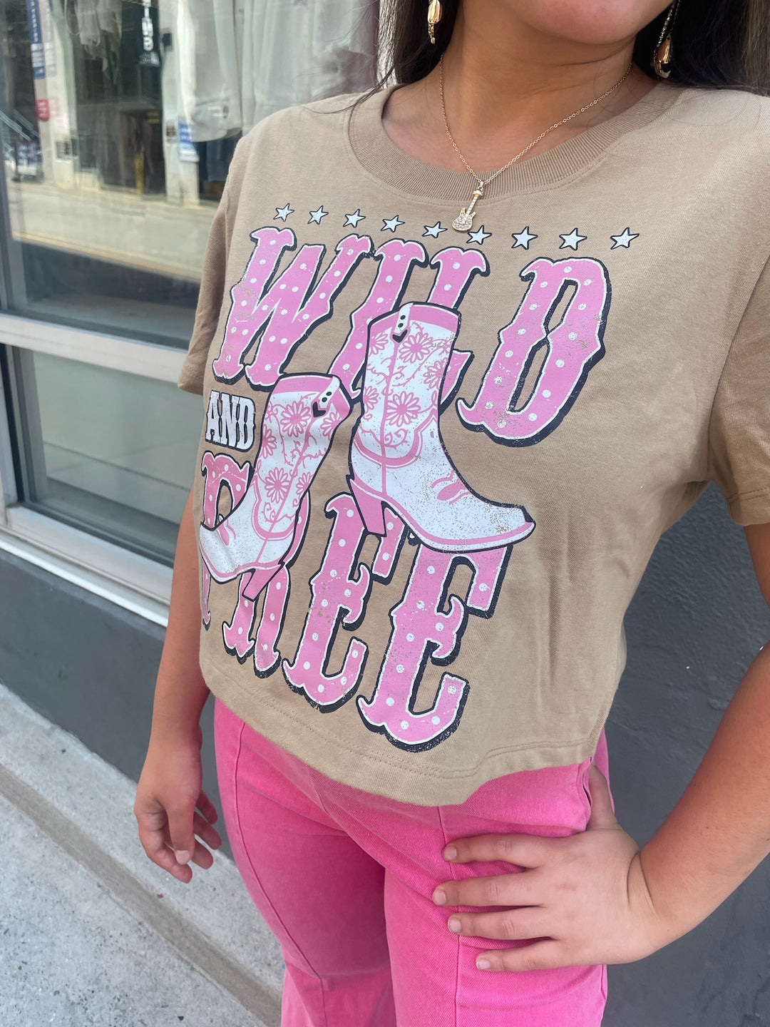 Wild &amp; Free Crop Tee