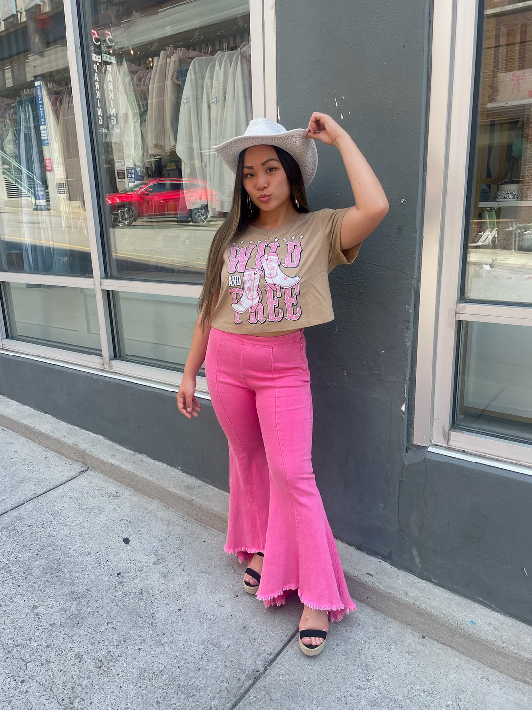 Wild &amp; Free Crop Tee
