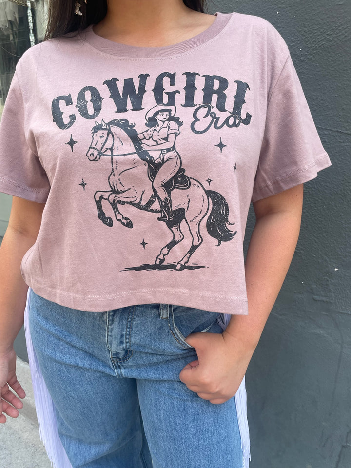 Cowgirl Era Crop Tee