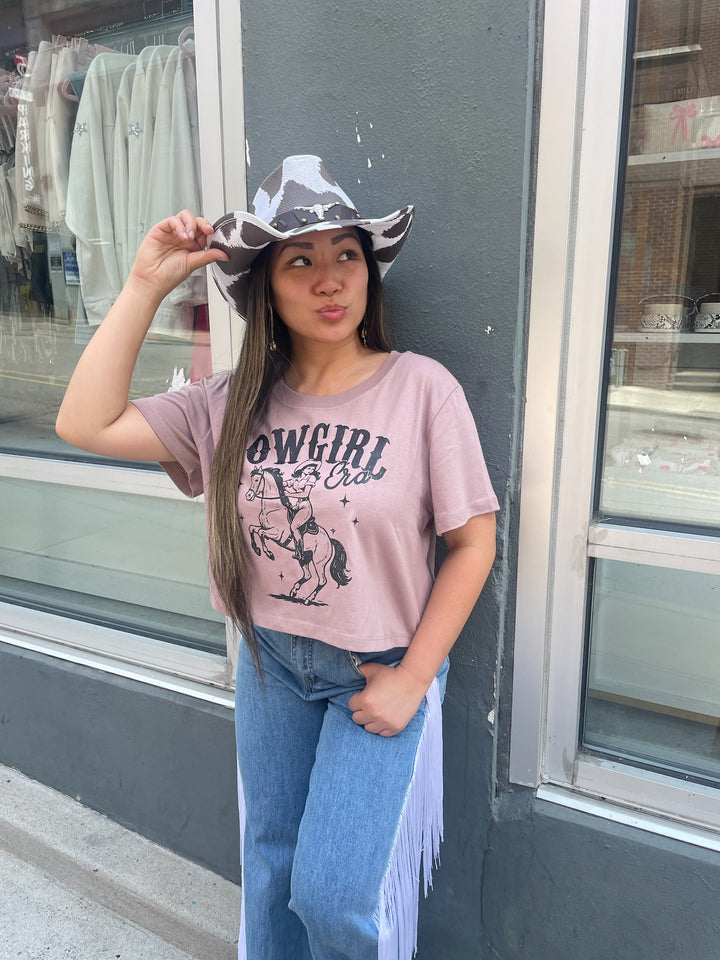 Cowgirl Era Crop Tee