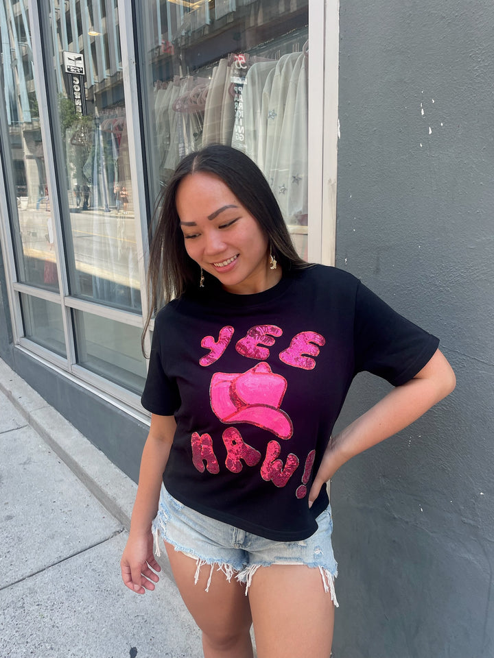 Yee Haw Sequin Tee