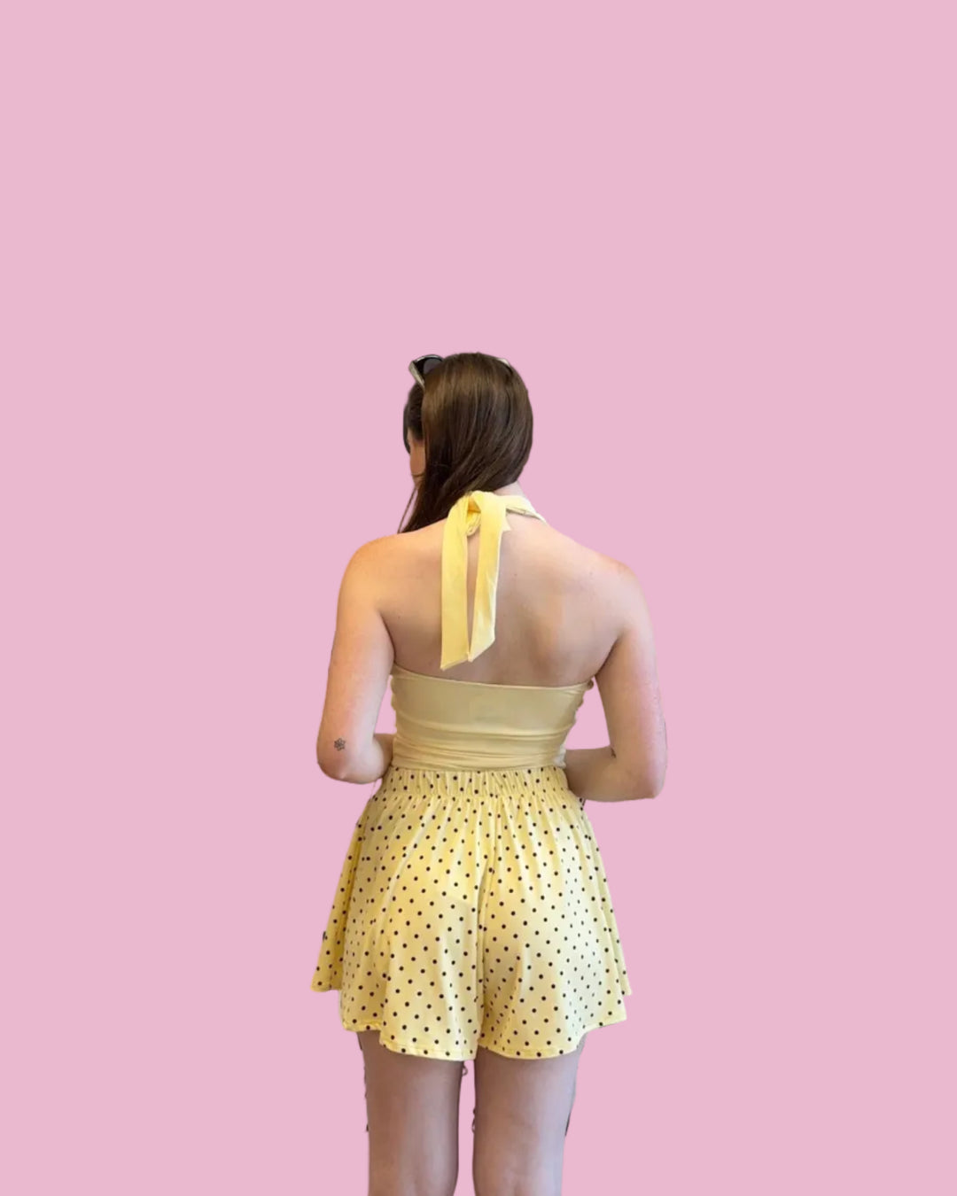 Yellow Basic Halter Top