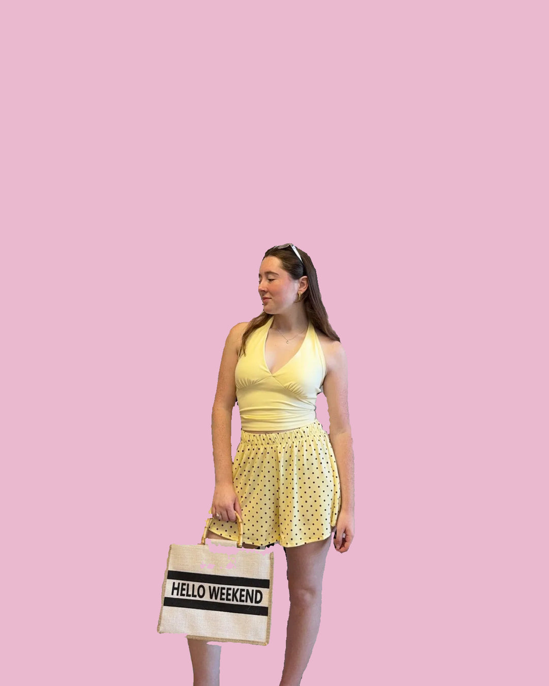 Yellow Basic Halter Top