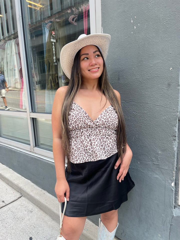 Black Satin Skirt