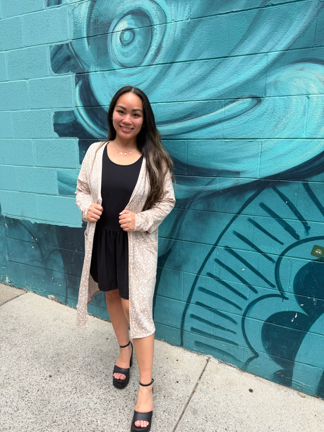 Sand Leopard Cardigan