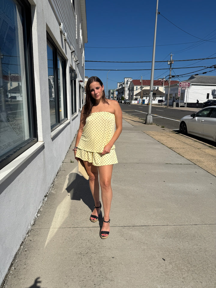 Yellow Polka Dot Shorts