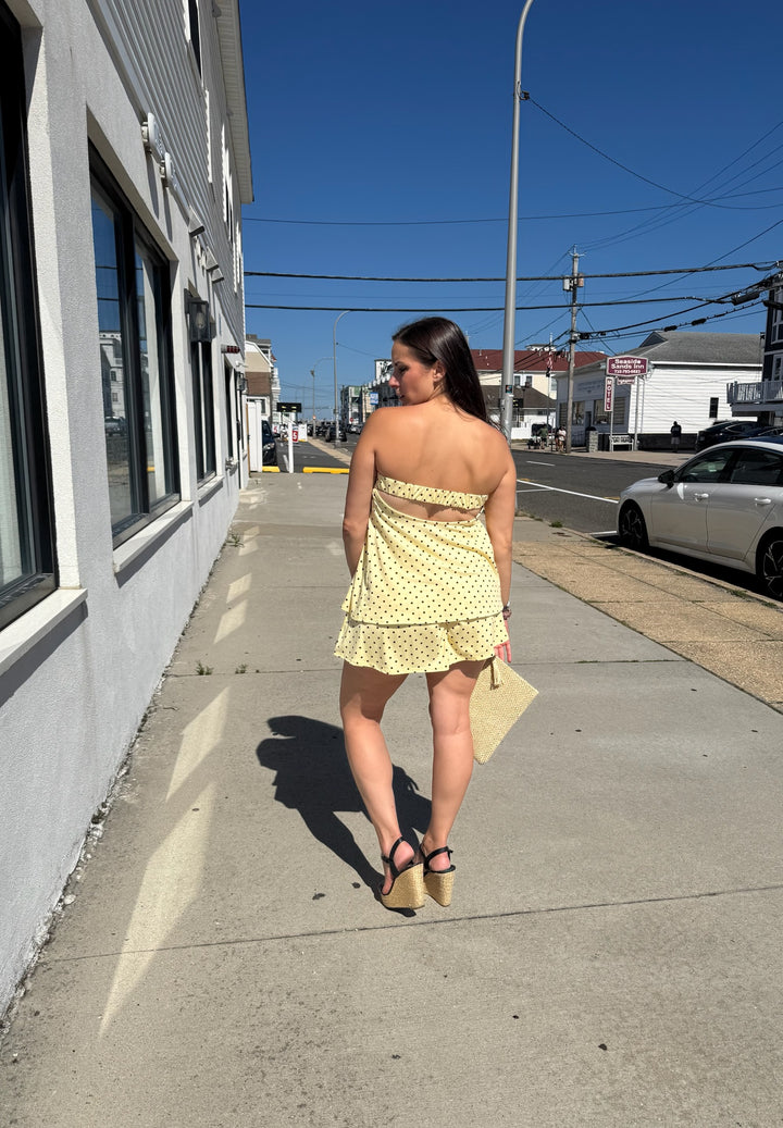 Yellow Polka Dot Shorts