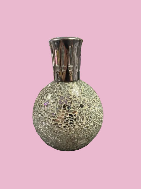 Mirrored Glass Oil Lamp