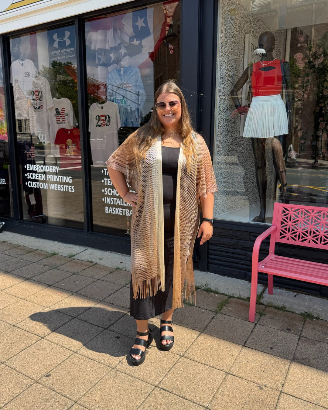 Gold Ocean Whisper Kimono
