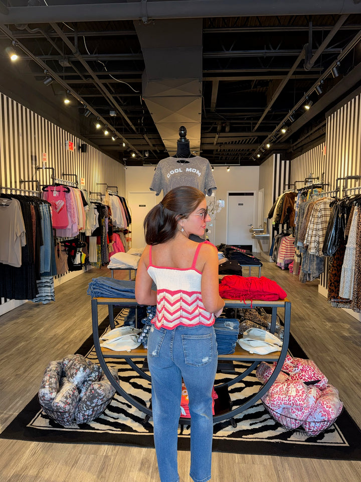 Candy Stripe Knit Top