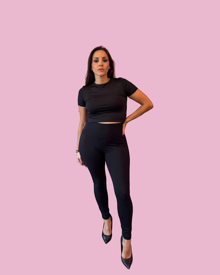 Black Pocket Leggings