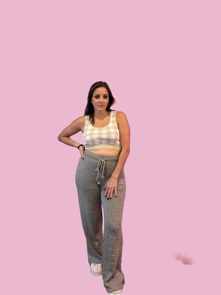 Olive Knit Lounge Pants