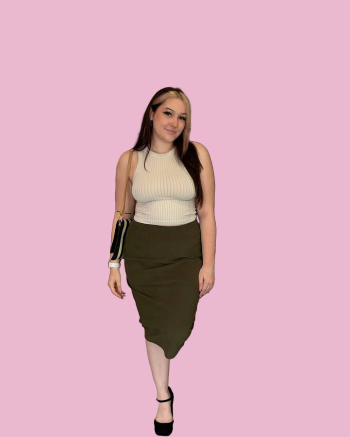 The Sutton Corduroy Skirt
