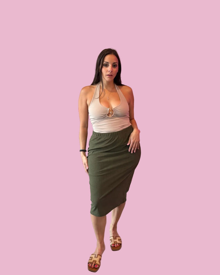 The Sutton Corduroy Skirt