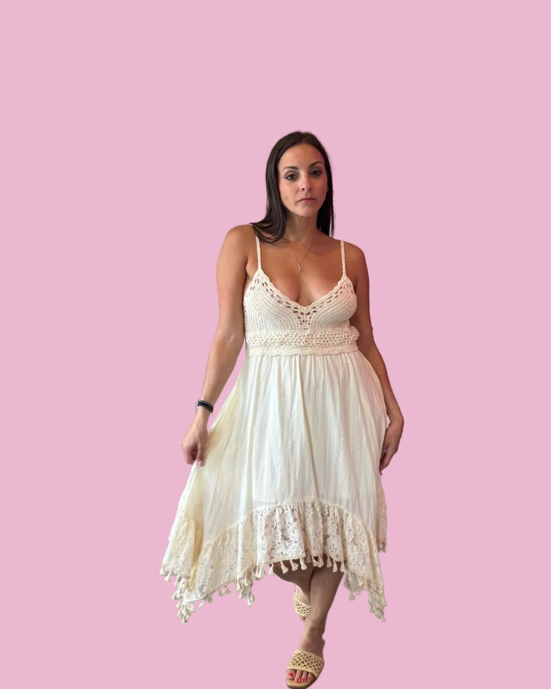 Crochet Lace Mini Dress – The Snooki Shop