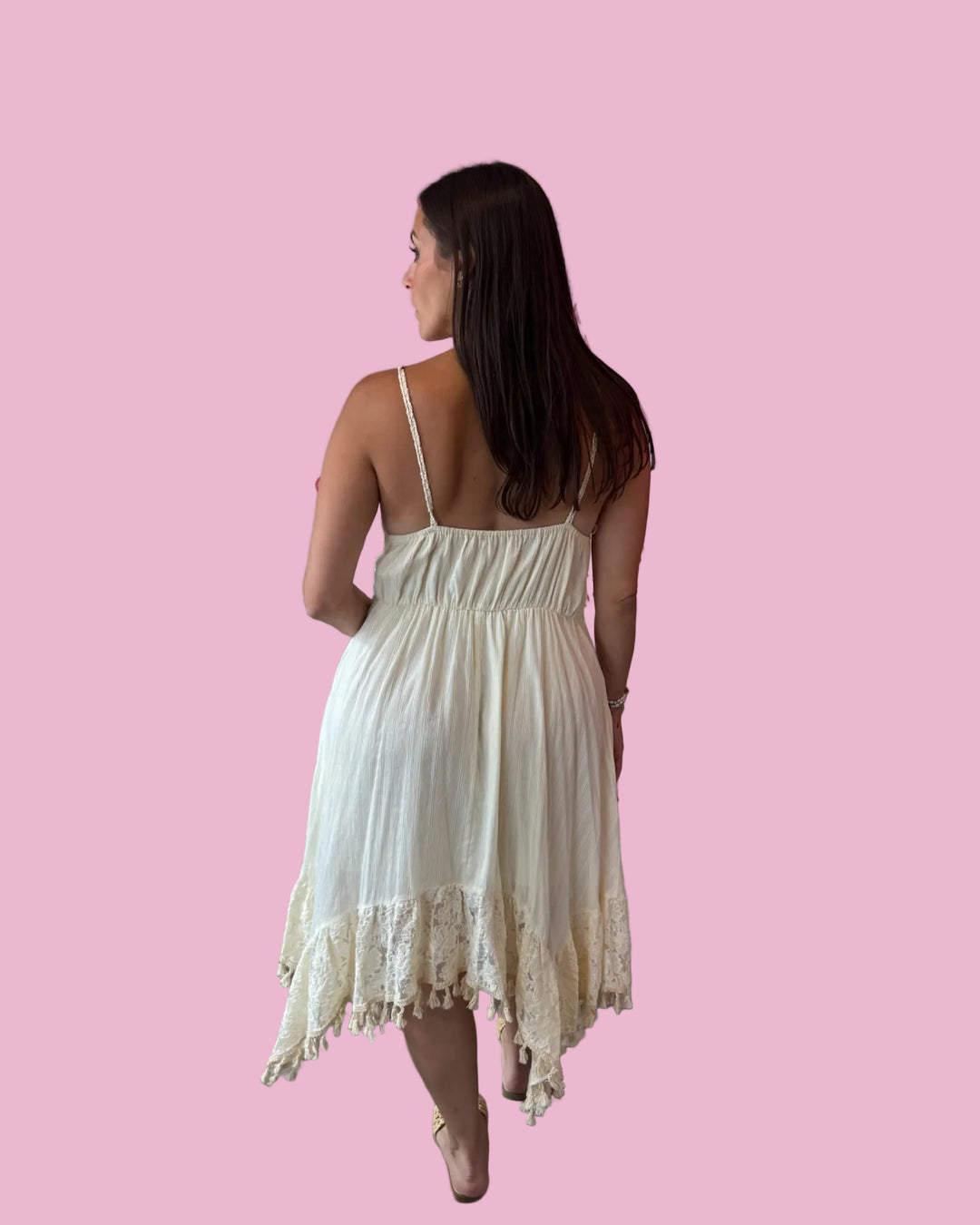 Crochet Lace Mini Dress