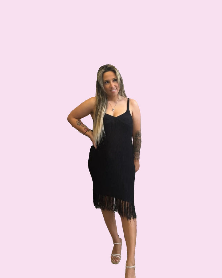After Dark Fringe Dress