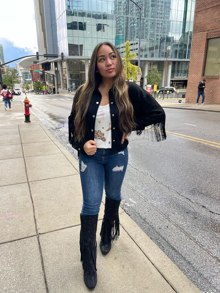 Fringe Accent Jacket
