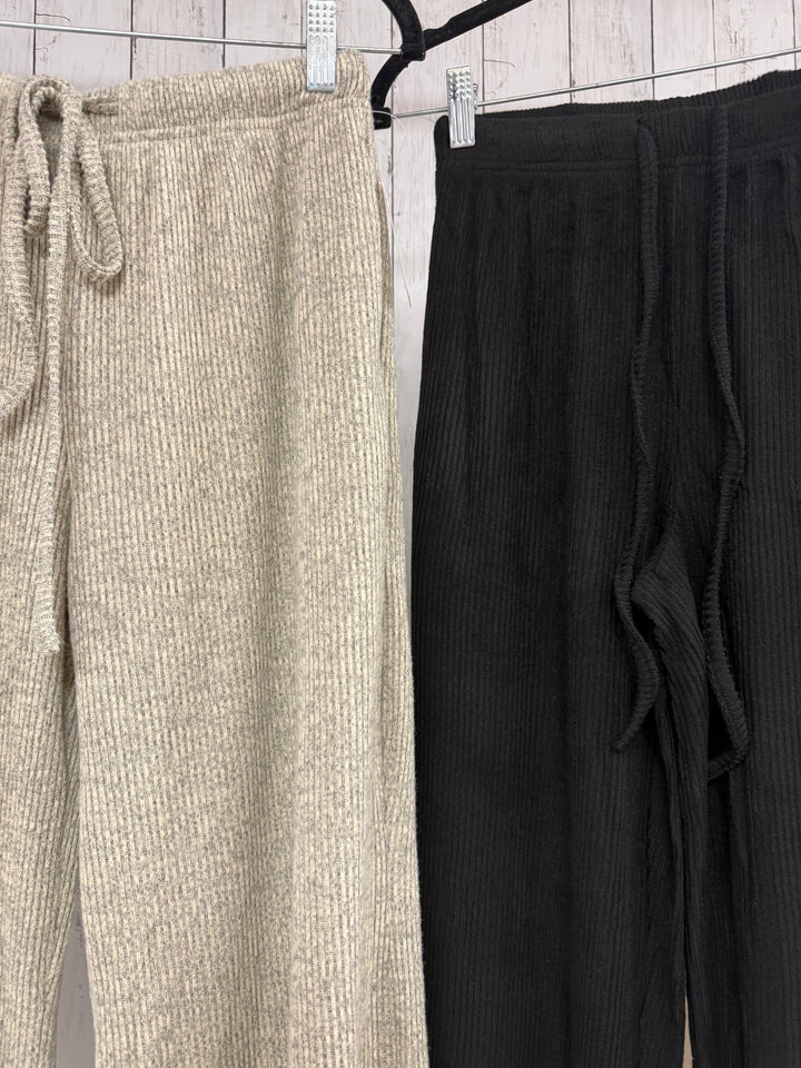 Ribbed Tie Lounge Pants