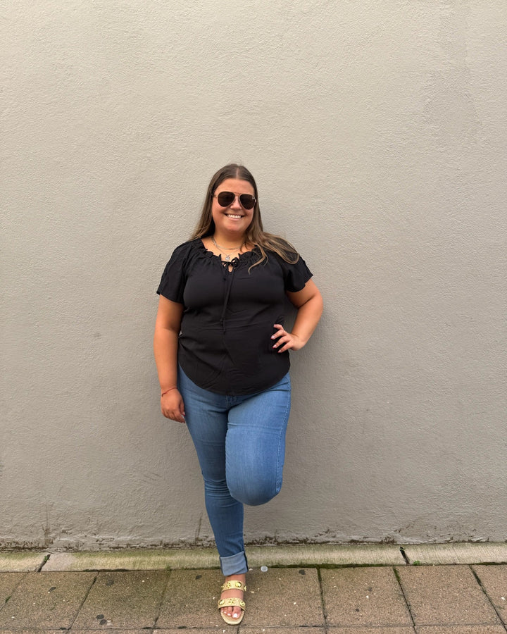 Plus Lace Off The Shoulder Top