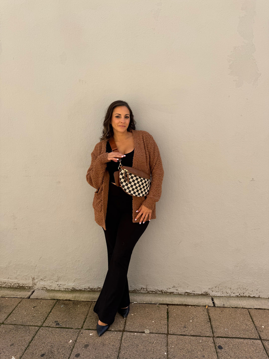 Camel Popcorn Cardigan