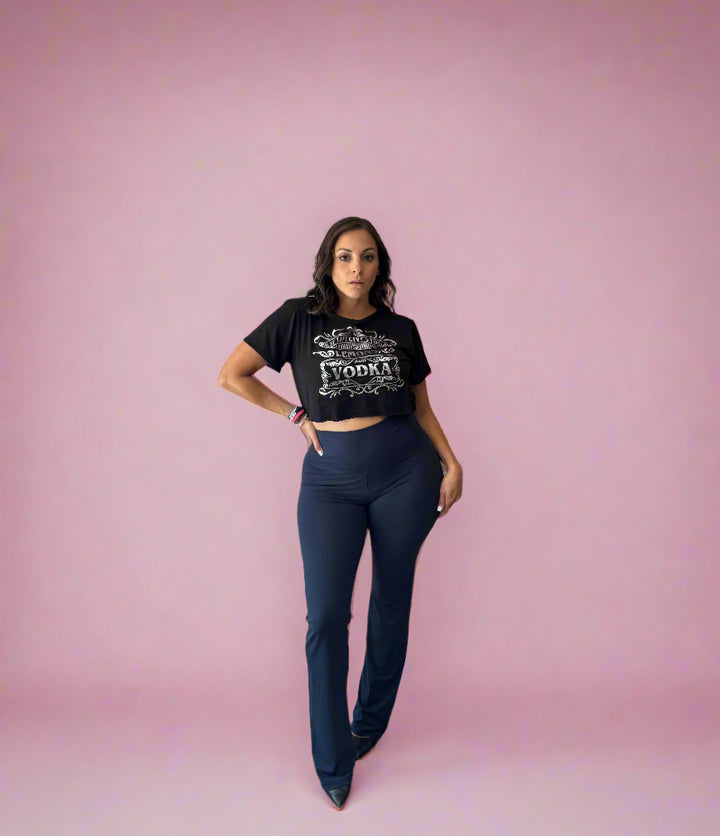 Navy High Waist Yoga Pants