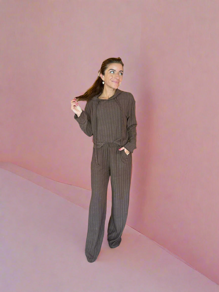 Ribbed Hoodie Lounge Set