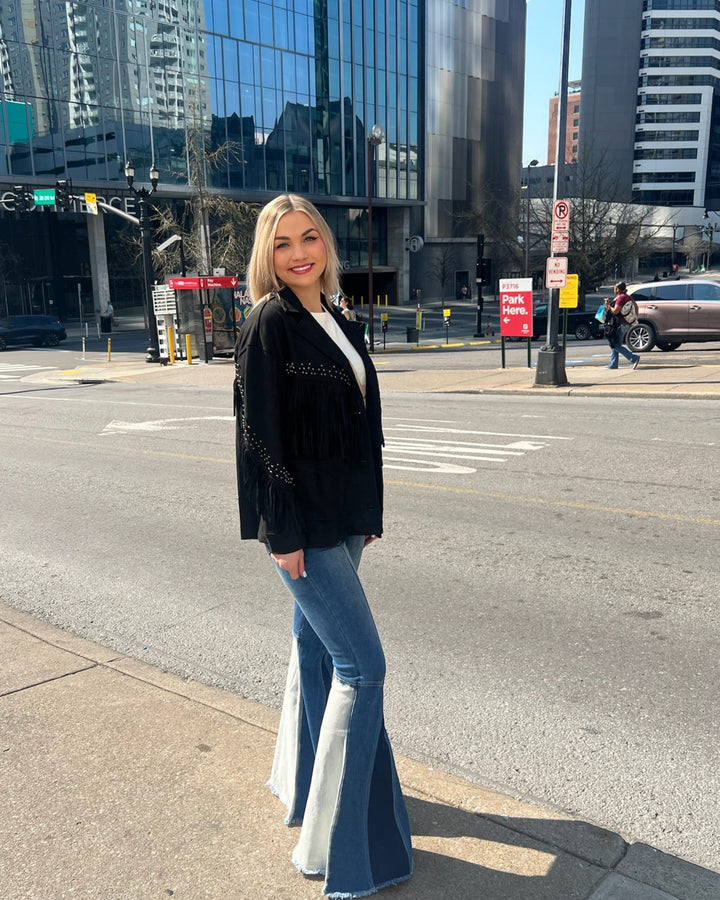 Black Fringe Jacket