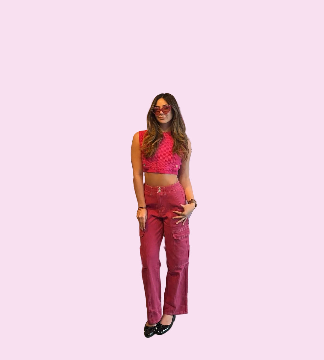 Pink Cargo Pants