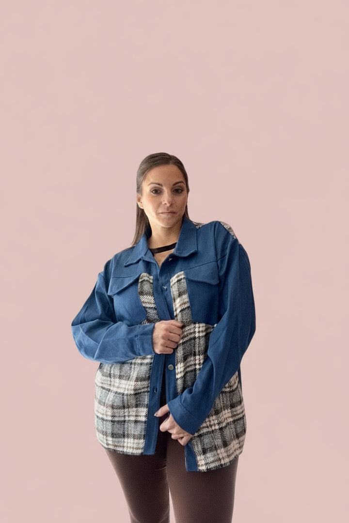 Blue Plaid Jacket