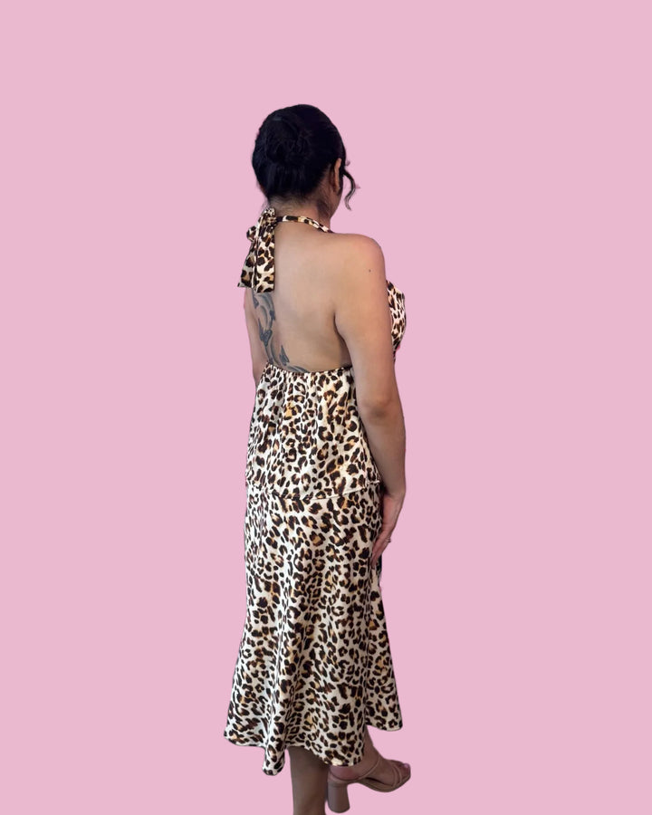 Satin Leopard Halter