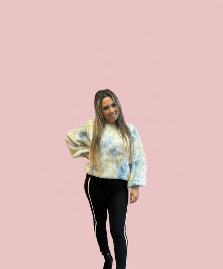 Ivory Tie Dye Sweater