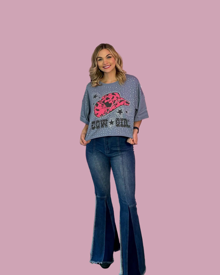 Cowgirl Studded Tee