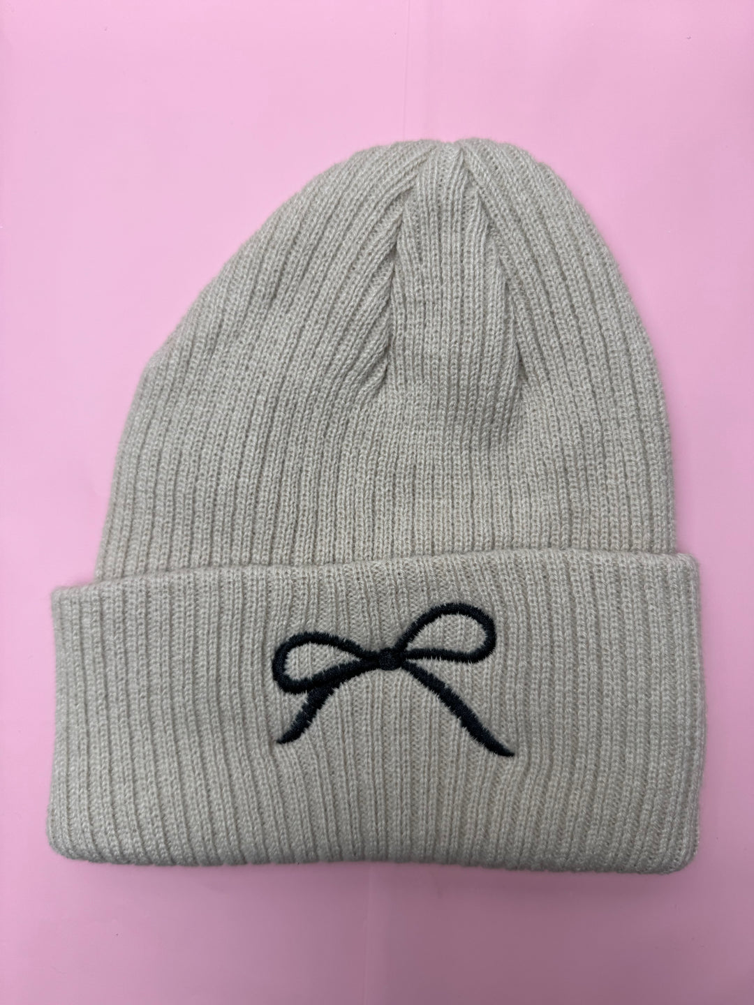 Bow Knit Beanie